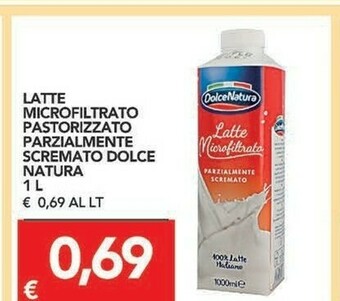 TuoDi Dolce natura Latte Microfiltrato Pastorizzato Parzialmente Scremato Dolce offerta