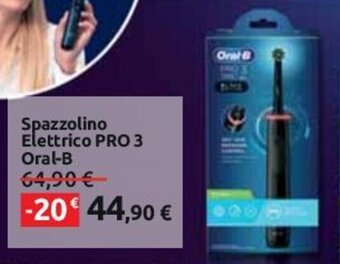 Carrefour Oral-B Spazzolino Elettrico PRO 3 offerta