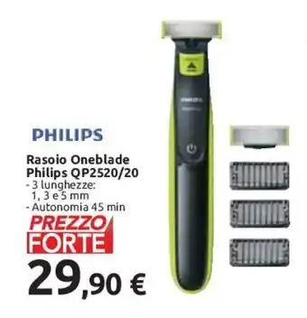 Carrefour Philips Rasoio Oneblade QP2520/20 offerta