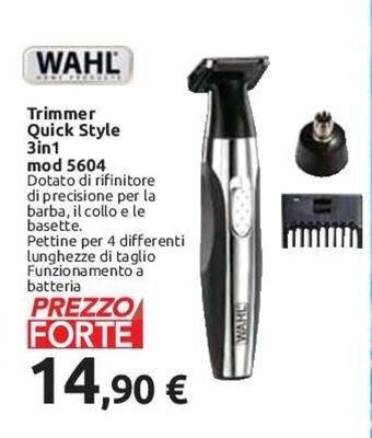 Carrefour Wahl Trimmer Quick Style 3in1 mod 5604 offerta