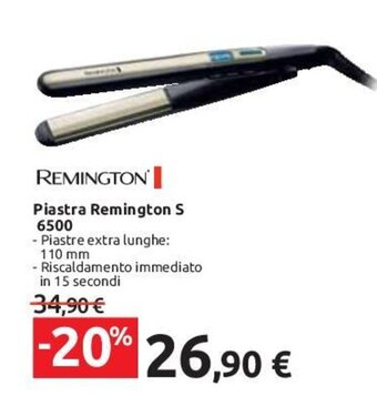 Carrefour Remington Piastra S 6500 offerta