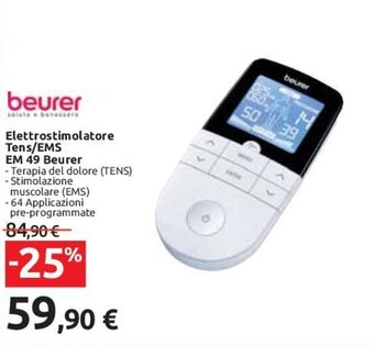 beurer Elettrostimolatore Tens/EMS EM 49