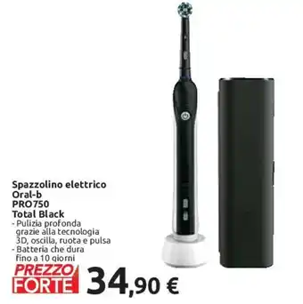 Carrefour Oral-B PRO750 Total Black Spazzolino elettrico offerta