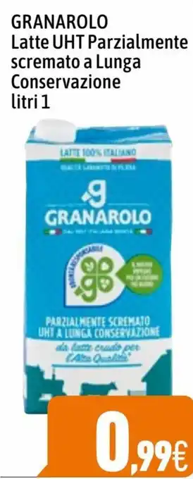 Granarolo Latte UHT Parzialmente scremato a Lunga Conservazione 1 litri
