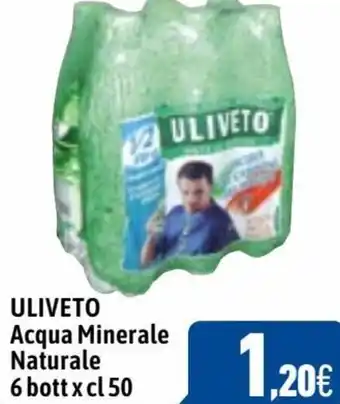 C+C Cash and Carry Uliveto Acqua Minerale Naturale 6 bott x 50 cl offerta