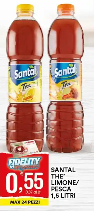 Santal Thè Limone/Pesca 1,5 litri