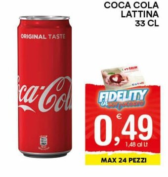 Gecop Coca Cola Lattina 33 cl offerta