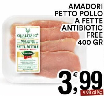 Gecop Amadori Petto Pollo a fette antibiotic free 400 gr offerta