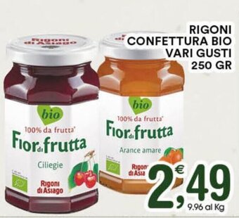 Gecop Rigoni confettura bio vari gusti 250 gr offerta