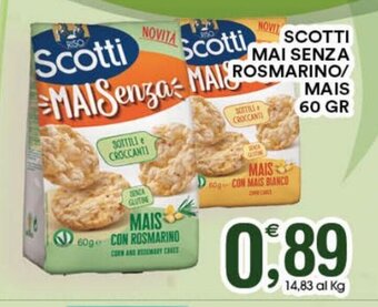 Gecop Scotti Mai Senza Rosmarino/mais 60 gr offerta