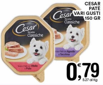 Gecop Cesar Patè vari gusti 150 gr offerta