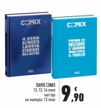 Conad Superstore Diario Comix 12, 13, 16 mesi, 13 mesi offerta