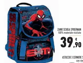 Conad Superstore Zaino Scuola Spiderman offerta