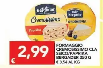 TuoDi Formaggio cremosissimo classico/paprika bergader 350 g offerta