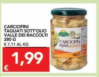 TuoDi Carciofini tagliati sott'olio valle dei raccolti 280 g offerta
