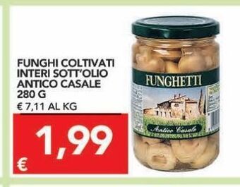 TuoDi Funghi coltivati interi sott'olio antico casale 280 g offerta