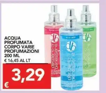 TuoDi Acqua profumata corpo varie profumazioni 200 ml offerta