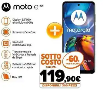 Expert motorola moto e 32 offerta