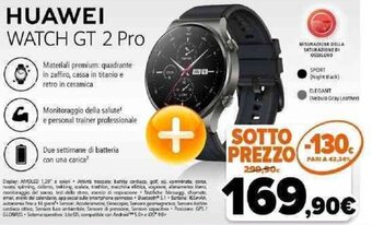 Expert Huawei Watch GT 2 Pro offerta