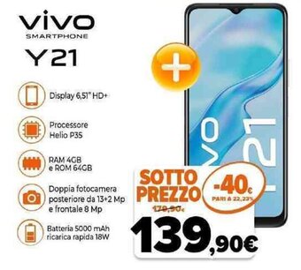 Expert Vivo Y21 offerta