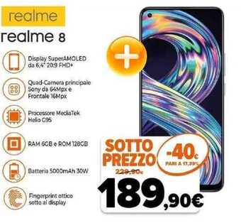 Expert realme 8 offerta