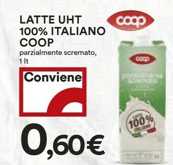Coop Latte parzialmente scremato offerta