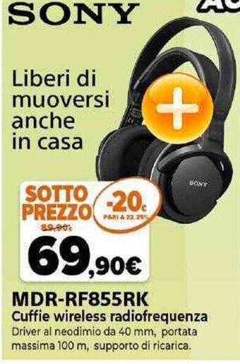 Expert Sony MDR-RF855RK offerta