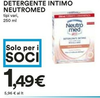 Coop Neutro Med Detergente intimo offerta