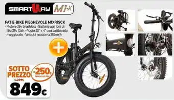 Expert smartway Fat e-bike pieghevole M1XR1SCK offerta