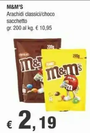 Crai M&M's Arachidi Classici offerta