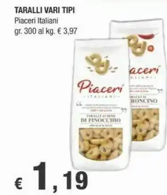 Crai Crai - Taralli Tradizionali Con Olio D'Oliva Piaceri Italiani 300 G(ml) offerta