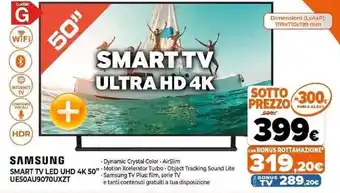 Expert Samsung Smart TV LED UHD 4K 50" UE50AU9070UXZT offerta
