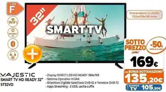 Expert Vajestic Smart TV HD Ready 32" ST32VD offerta