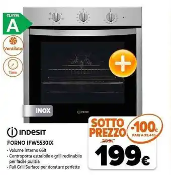 Expert Indesit Forno IFW5530IX offerta