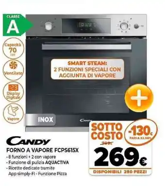 Expert Candy Forno a vapore FCPS615X offerta