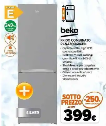 Expert beko frigo combinato RCNA366I40XBN offerta