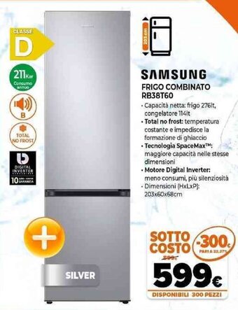 Expert Samsung Frigo Combinato RB38T60 offerta