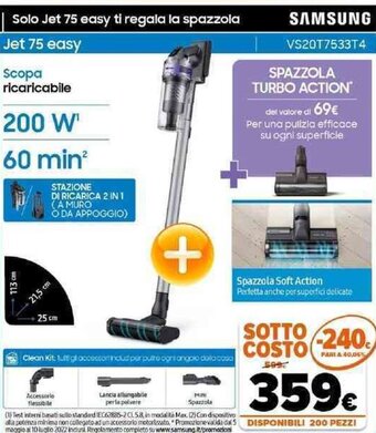 Samsung Jet 75 easy VS20T7533T4