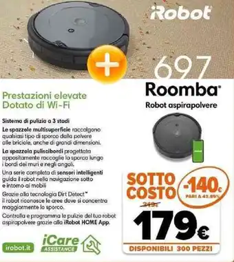 Expert Robot Roomba aspirapolvere offerta
