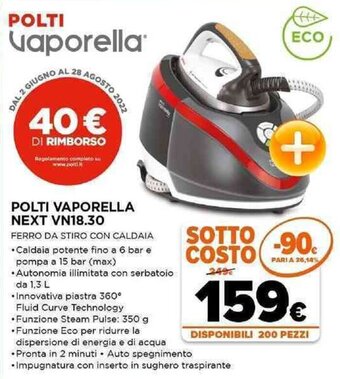 Expert Polti Vaporella Next VN18.30 offerta