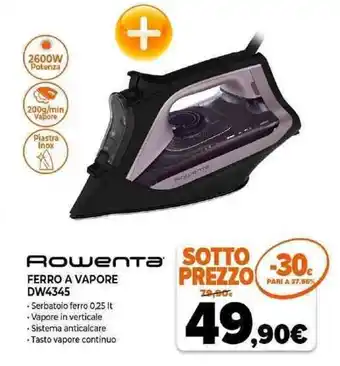 Expert Rowenta Ferro a Vapore DW4345 offerta
