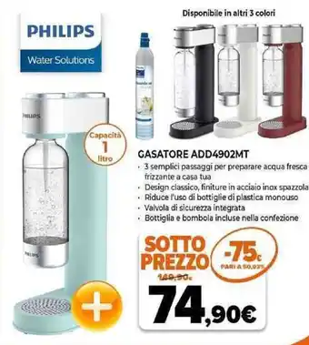 Expert Philips Gasatore ADD4902MT offerta