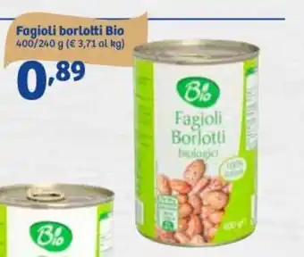 In'S Mercato Fagioli borlotti Bio 400/240 g offerta