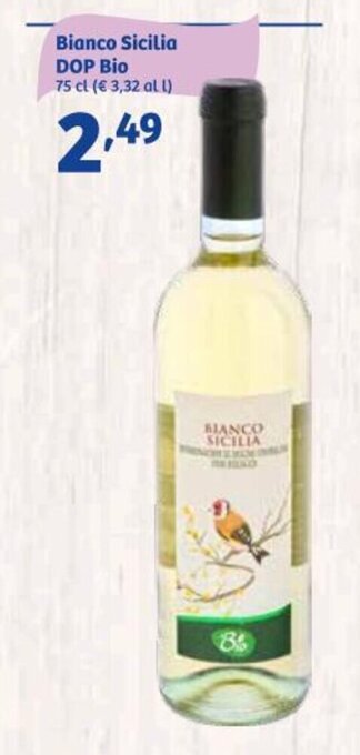 In'S Mercato Bianco Sicilia DOP Bio 75 cl offerta