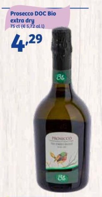 In'S Mercato Prosecco Doc Bio extra dry 75 cl offerta