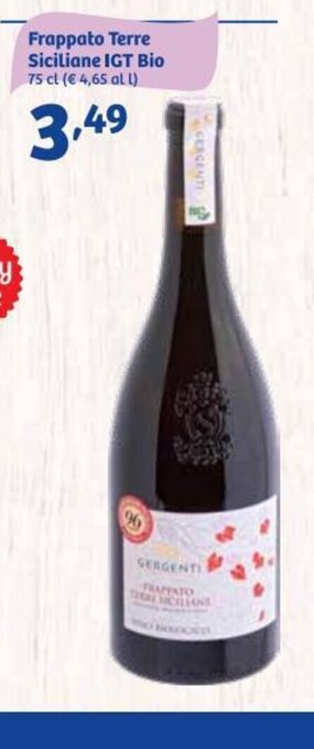 In'S Mercato Frappato Terre Siciliane IGT Bio 75 cl offerta