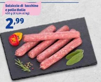 In'S Mercato Salsiccia di tacchino e pollo Italia 450 g offerta