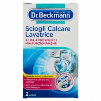 Caddy's Dr. beckmann sciogli calcare lavatrice 2 sacchetti da 50 g offerta