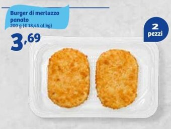 In'S Mercato Burger di merluzzo panato 200 g offerta