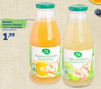In'S Mercato Bevanda Arancia e Zenzero/Lime e Zenzero Bio 50 cl offerta